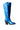 Side View Azalea Wang After Party Metallic Western Boot In Blue