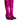 Front View Azalea Wang After Party Metallic Western Boot In Pink