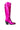 Side View Azalea Wang After Party Metallic Western Boot In Pink