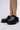 Front View Azalea Wang Agata Emebllished Open Back Loafer In Black