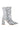 Side View Azalea Wang Agave Silver Diamond Bootie