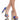 Front View Azalea Wang Aim For The Eyes Chunky Heel Sandal In Blue