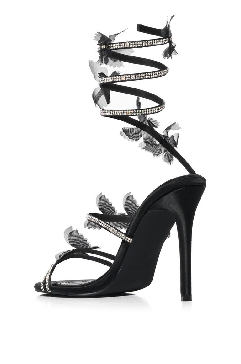 Azalea Wang Smarlowe Buttefly Booties (Black) main image 1