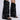 Front View Azalea Wang Alaric Black Western Open Toe Sandal Boot