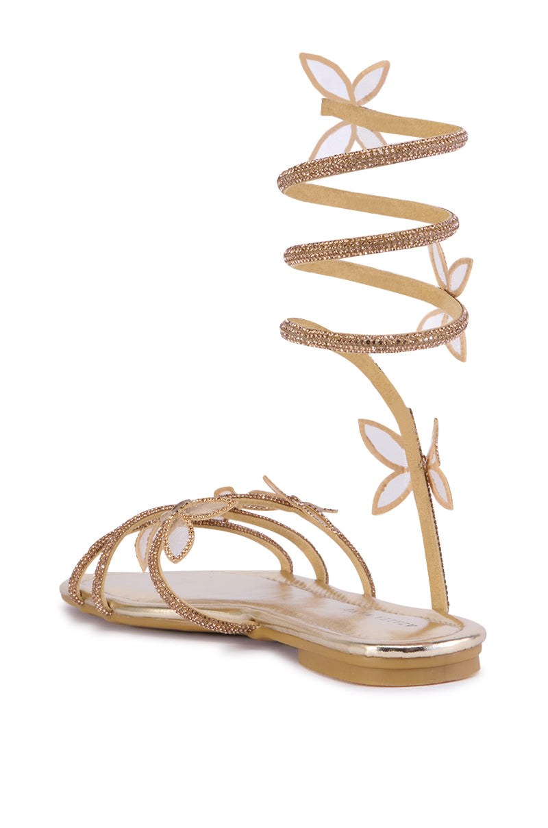 Detail View Azalea Wang Albus Gold Sandal 3