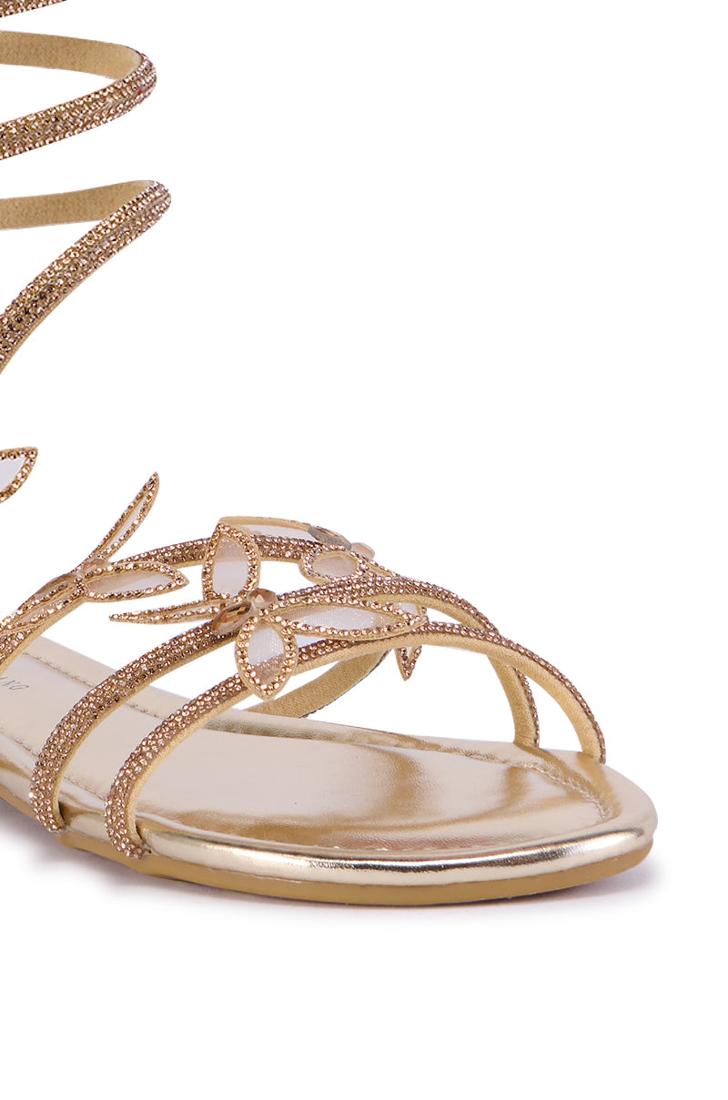 Full View Azalea Wang Albus Gold Sandal 4