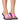 Front View Azalea Wang Aleah Embellished Sandal In Pink