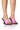 Front View Azalea Wang Aleah Embellished Sandal In Pink