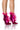 Front View Azalea Wang Alejandra Fuchsia Feather Bootie