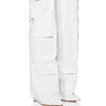 Front View Azalea Wang Alexia Fold Over Wedge Boot In White