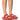 Front View Azalea Wang All Day Embellished Woven Flatform Sandal In Red