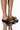 Front View Azalea Wang All Day Long Flat Sandal In Black