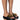 Front View Azalea Wang All Day Long Flat Sandal In Black