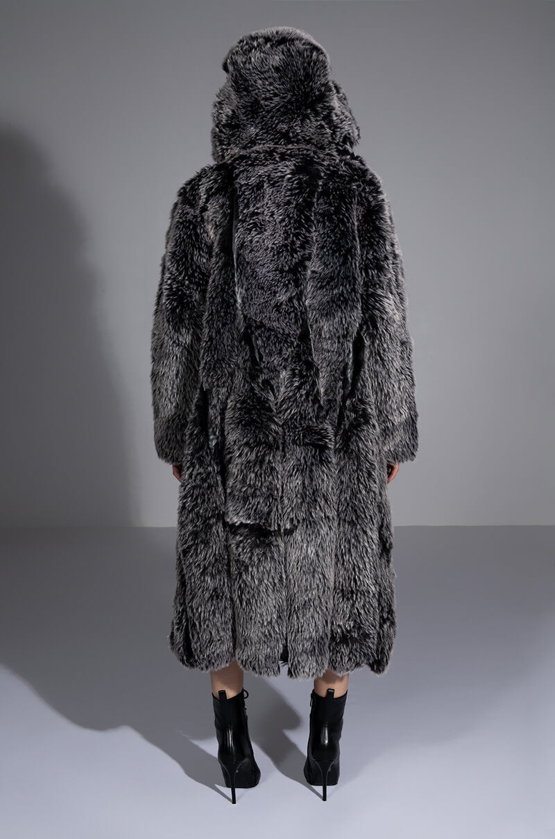 Full View Azalea Wang All That Faux Fur Long Coat