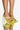 Front View Azalea Wang All You Need Is Love Chunky Sandal In Yellow