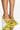 Front View Azalea Wang All You Need Is Love Chunky Sandal In Yellow