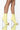 Front View Azalea Wang All Your Love Stiletto Bootie In Yellow