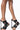 Front View Azalea Wang All Your Love Stiletto Sandal In Black