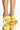 Front View Azalea Wang All Your Love Stiletto Sandal In Yellow