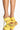 Front View Azalea Wang All Your Love Stiletto Sandal In Yellow