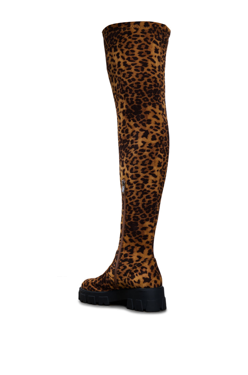 Detail View Azalea Wang Alora Leopard Boot