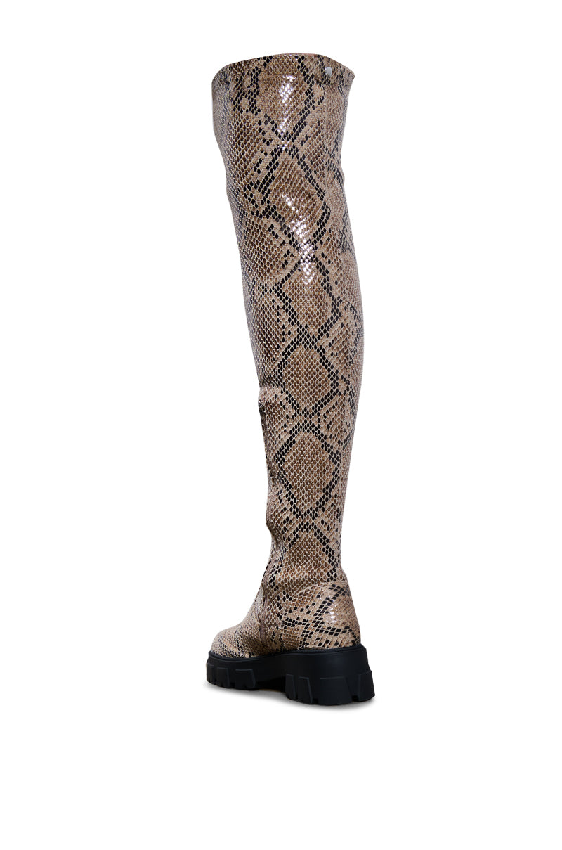 Detail View Azalea Wang Alora Snake Boot