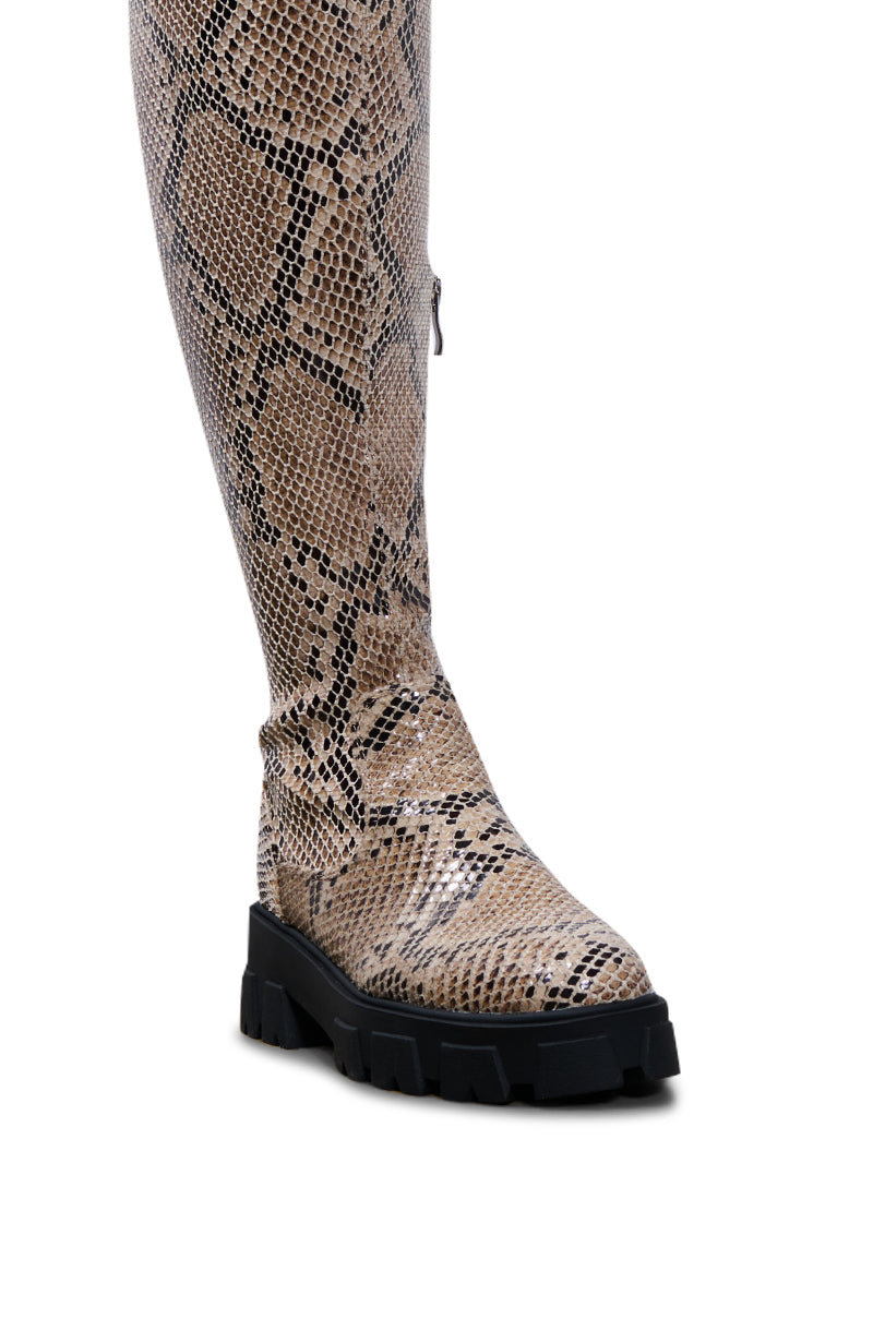 Full View Azalea Wang Alora Snake Boot