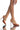 Front View Azalea Wang Always Late Stiletto Pump In Brown