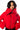 Side View Azalea Wang Amanda Crop Puffer With Sherpa Collar In Red