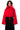 Full View Azalea Wang Amanda Crop Puffer With Sherpa Collar In Red