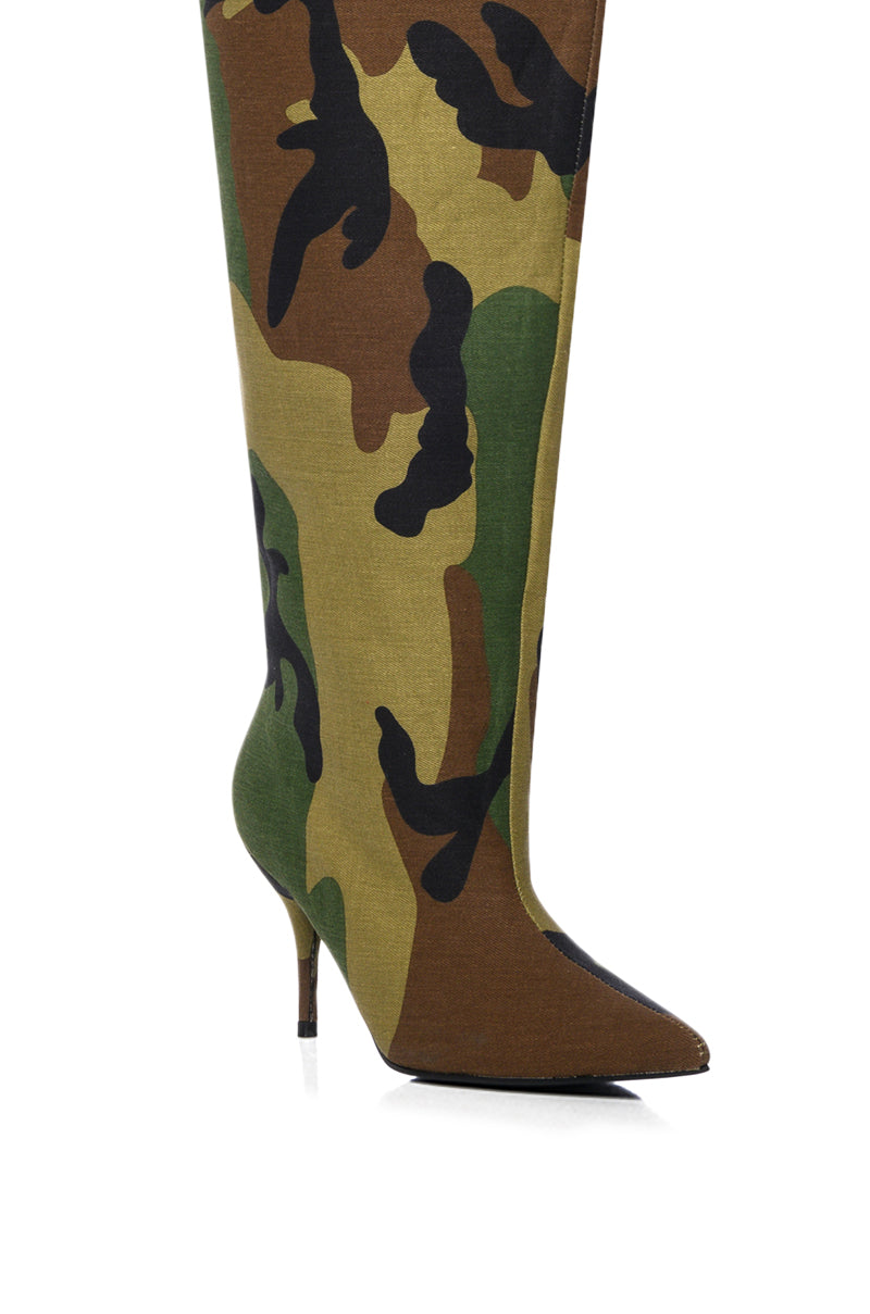 Full View Azalea Wang Amby Bucket Boot In Green