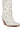 Full View Azalea Wang Amicable White Silver Embellished Cowboy Boot