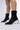 Front View Azalea Wang Anant Black Metal Outsole Bootie