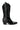 Side View Azalea Wang Andrea Chunky Western Boot In Black