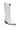 Back View Azalea Wang Andrea Chunky Western Boot In White