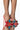 Front View Azalea Wang Angel Energy Stiletto Sandal In Red