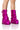 Front View Azalea Wang Angela Fuchsia Flat Bootie