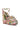 Back View Azalea Wang Annie Embellished Brocade Platform Sandal In Pink