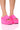 Front View Azalea Wang Aquaria Sandal In Pink