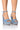 Front View Azalea Wang Arabelle Embellished Chunky Sandal In Denim