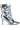 Side View Azalea Wang Ariella Slouch Stiletto Bootie In Silver