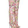 Front View Azalea Wang Artistes Brocade Embellished Boot In Pink