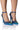 Front View Azalea Wang As You Wish Embellished Pump In Blue Multi