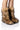 Front View Azalea Wang Aspen Furry Brown Multi Bootie