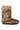 Side View Azalea Wang Aspen Furry Brown Multi Bootie