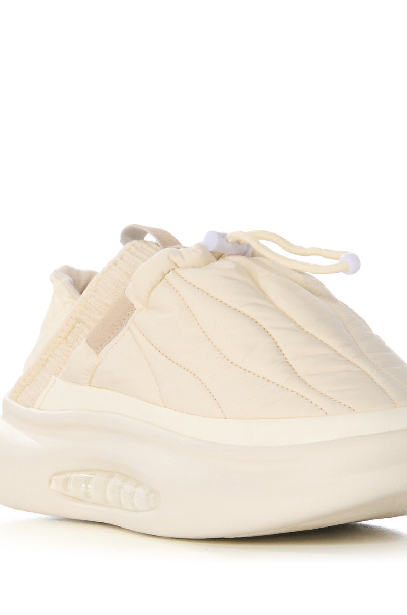 Full View Azalea Wang Asteroid Futuristic Puffer Sneaker In Cream 5