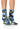 Front View Azalea Wang August Denim Bootie In Multi