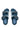 Side View Azalea Wang Aventura Denim Embellished Sandal