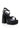 Back View Azalea Wang Avila Chunky Patent Sandal In Black