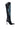 Detail View Azalea Wang Axelle Embellished Over The Knee Boot In Black Blue